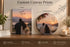 Custom wedding memory canvas wall art