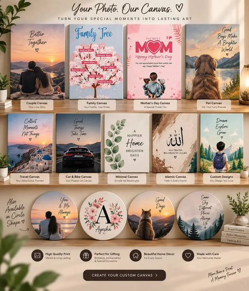 Personalized anniversary canvas gift Pakistan