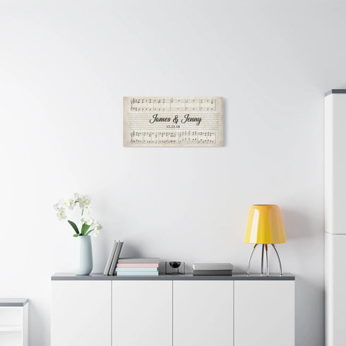 Musical Sheet Canvas Gift - The Ink