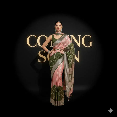 Roseleaf Zari Saree The Ink