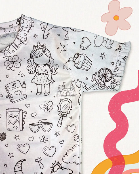 Washable coloring Tshirt The Ink