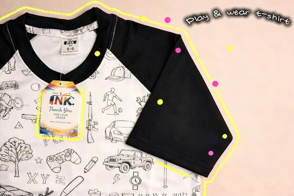 Washable coloring Tshirt The Ink