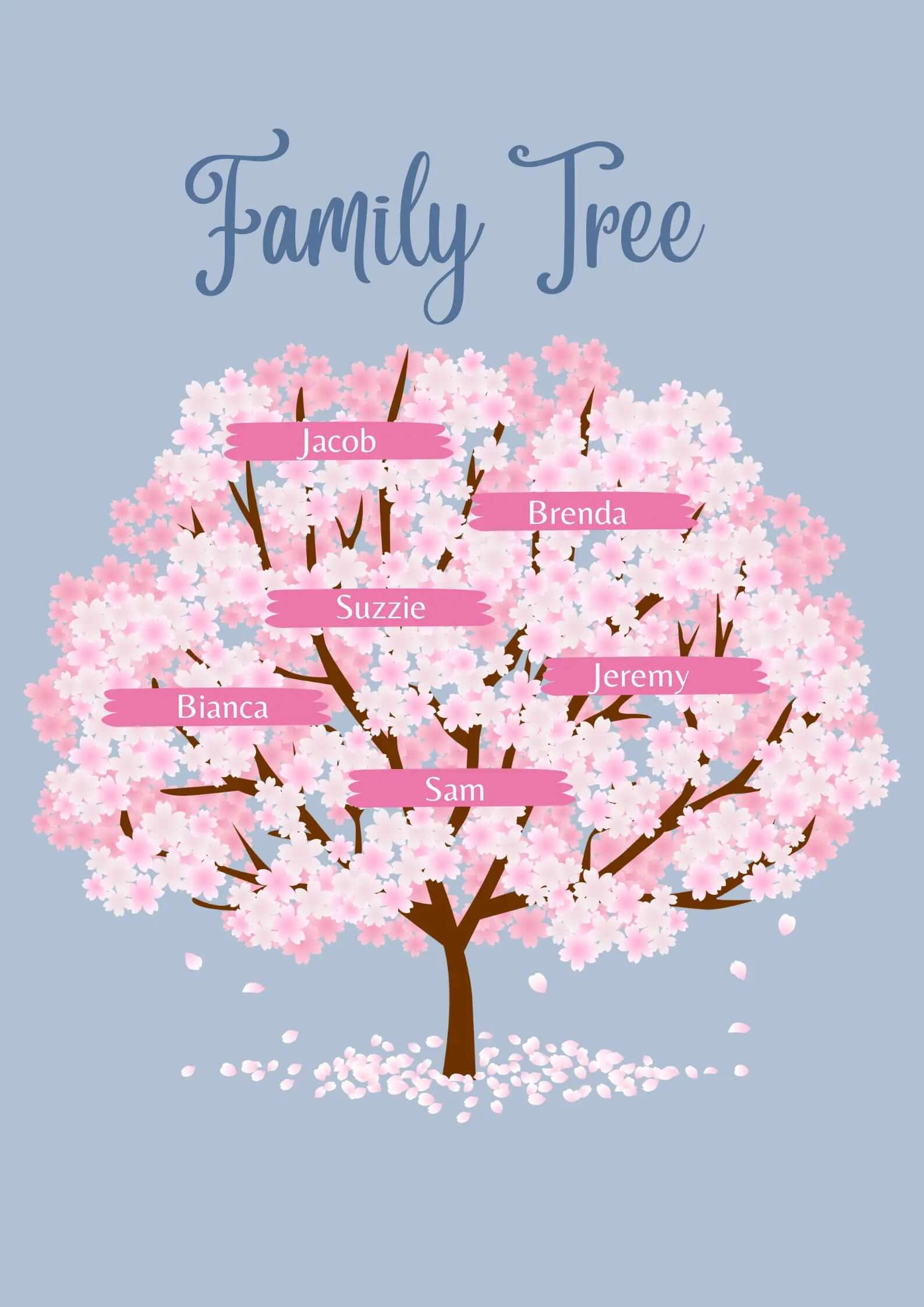 Family Tree Canvas The Ink