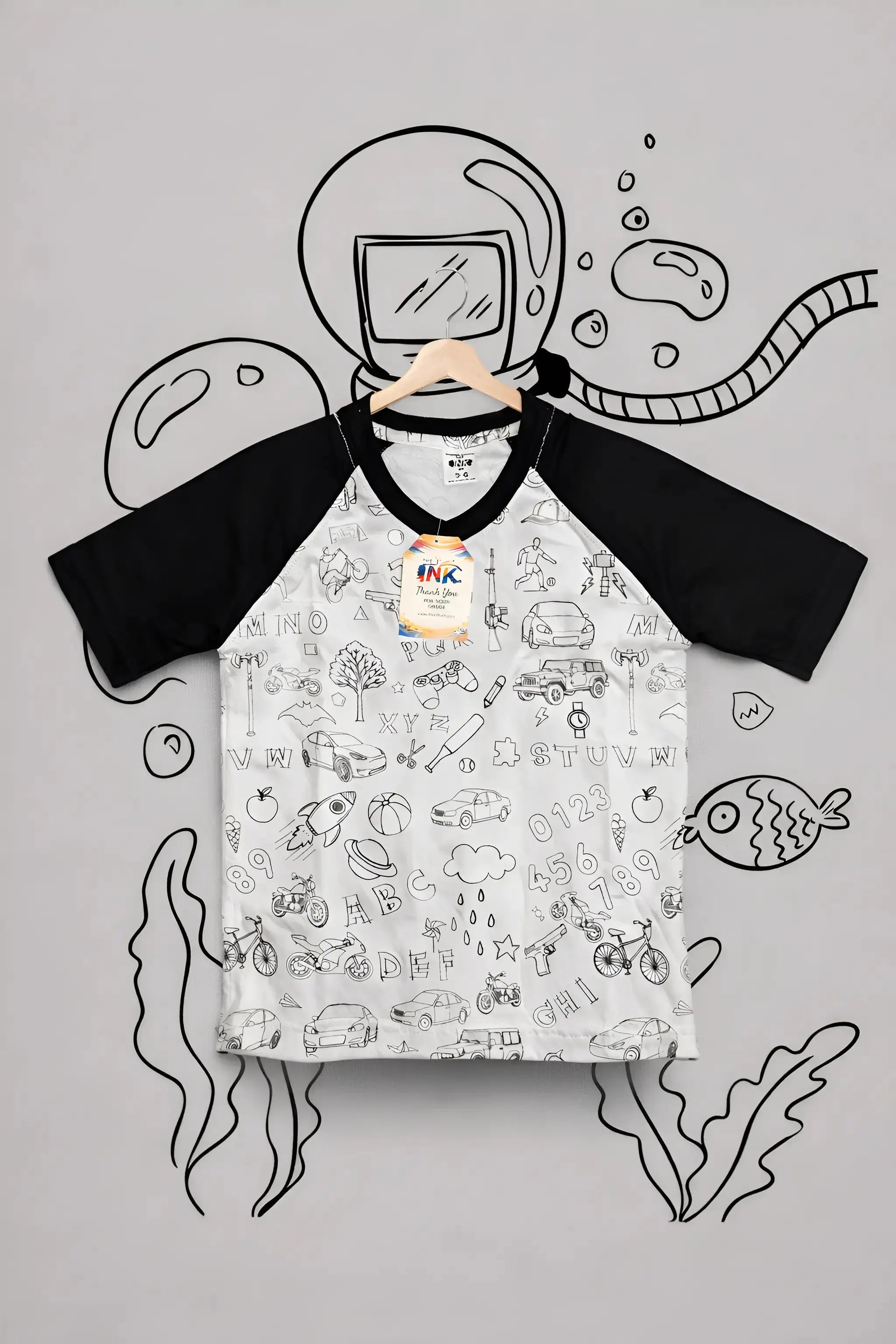 Washable coloring Tshirt The Ink