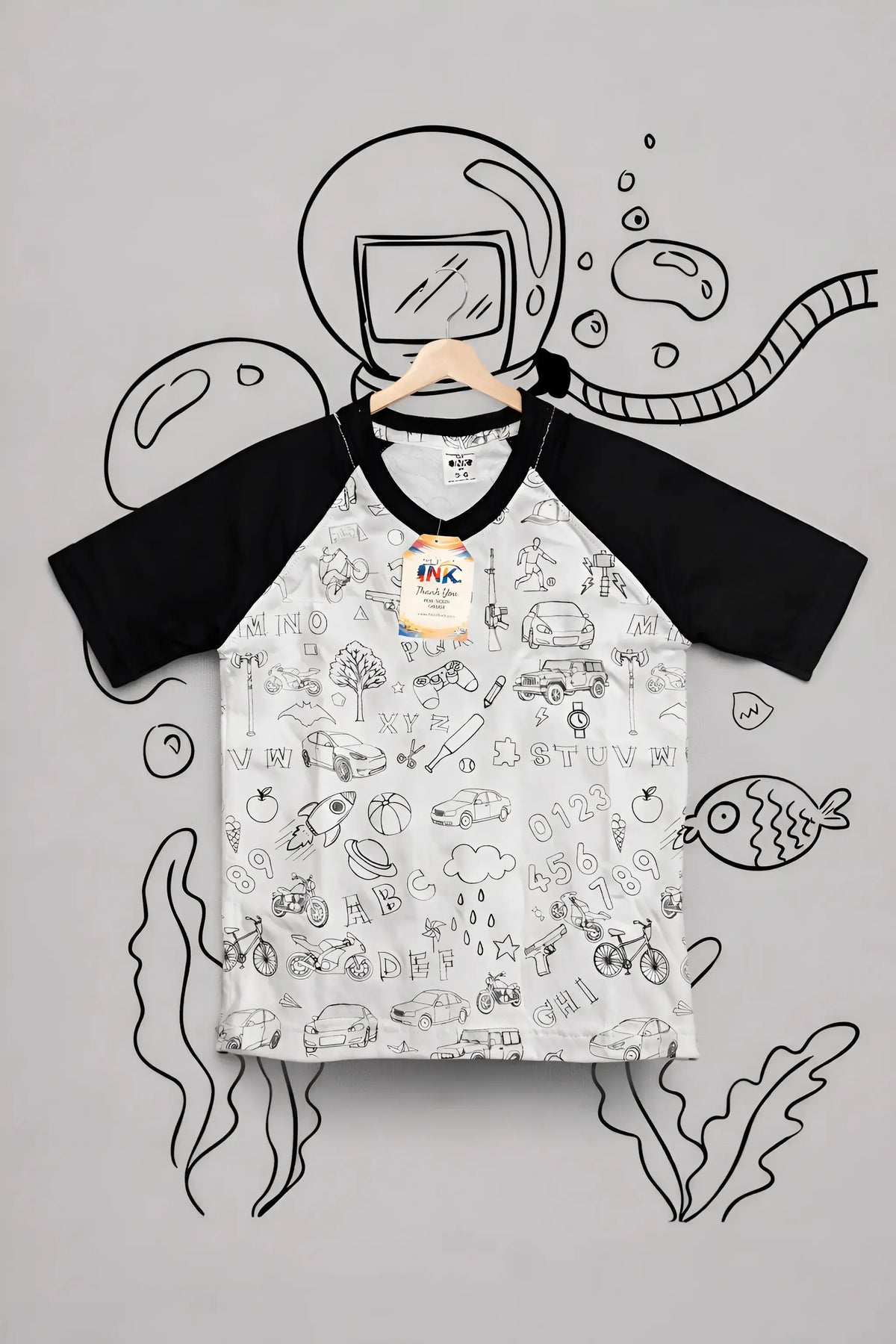 Washable coloring Tshirt The Ink