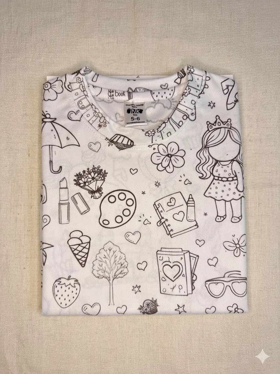 Washable coloring Tshirt The Ink