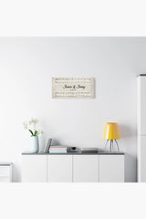 Musical Sheet Canvas Gift - The Ink