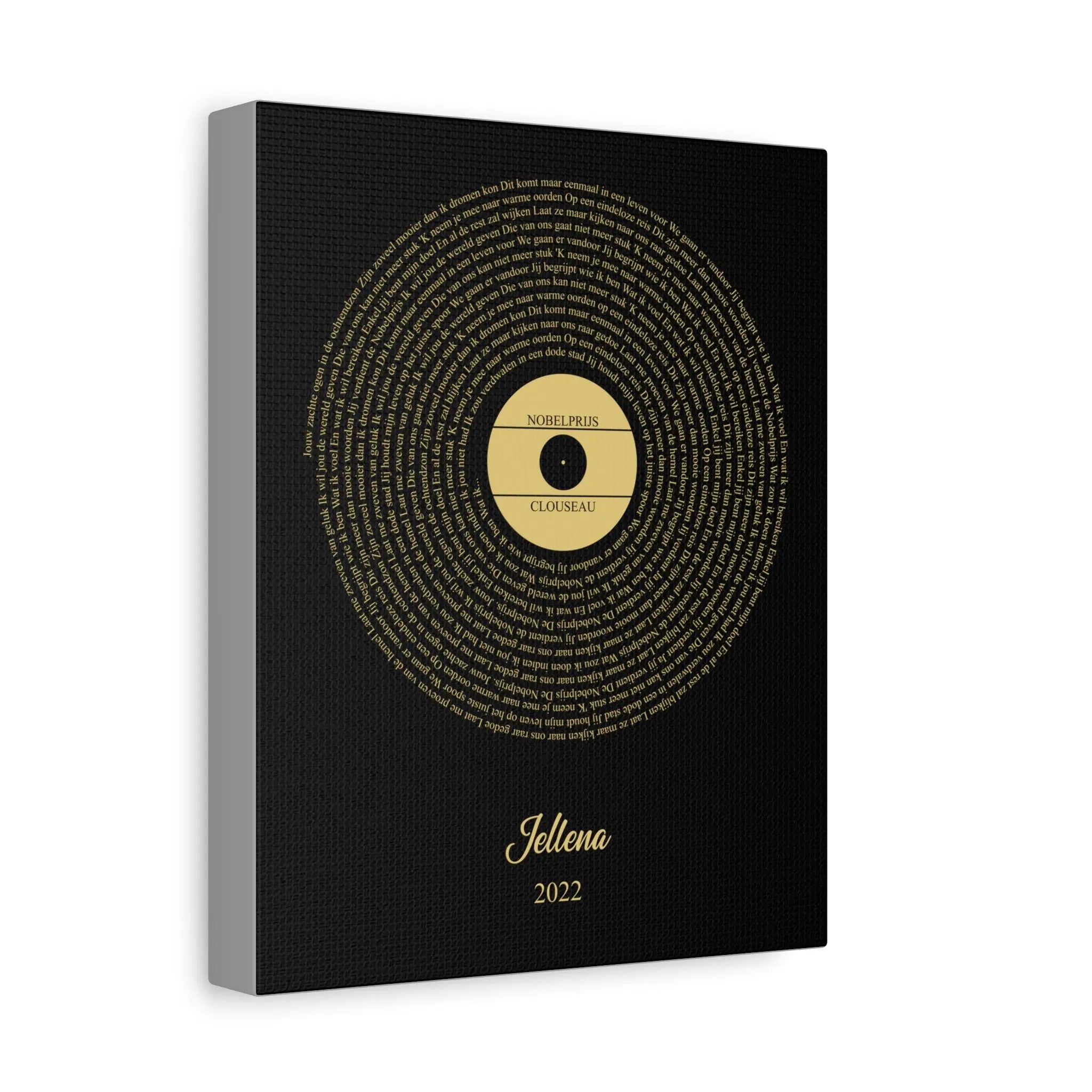 Custom text Canvas- Personalized Song lyrics Canvas - The Ink