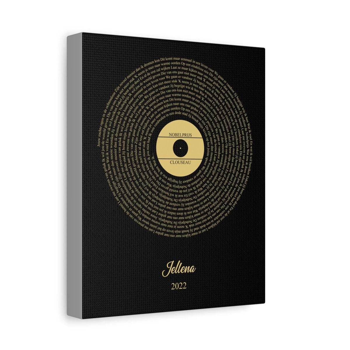 Custom text Canvas- Personalized Song lyrics Canvas - The Ink