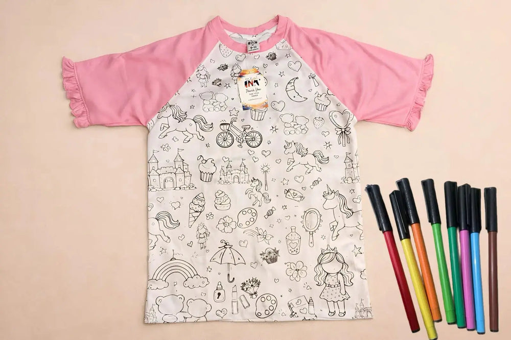 Washable coloring Tshirt The Ink