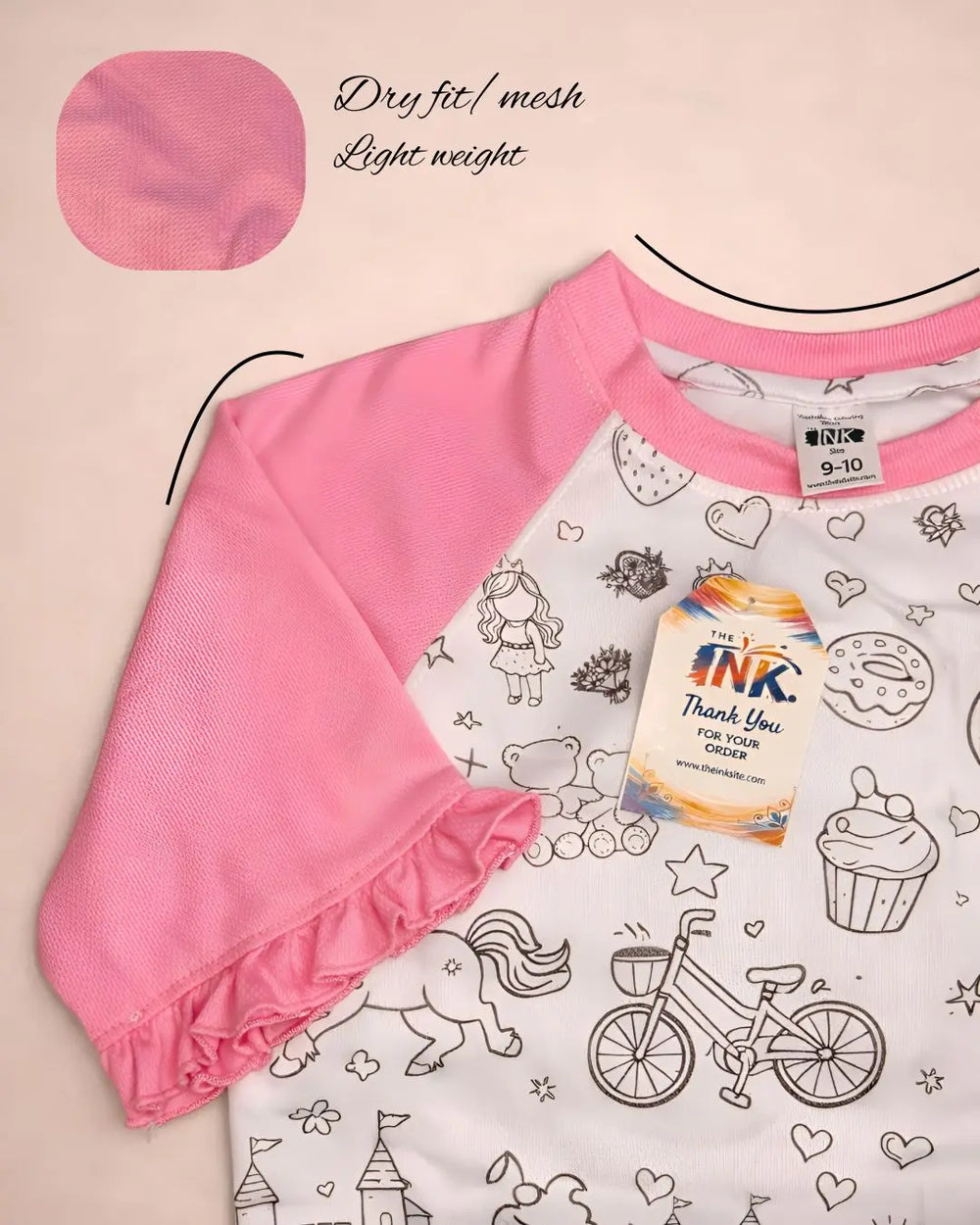 Washable coloring Tshirt The Ink
